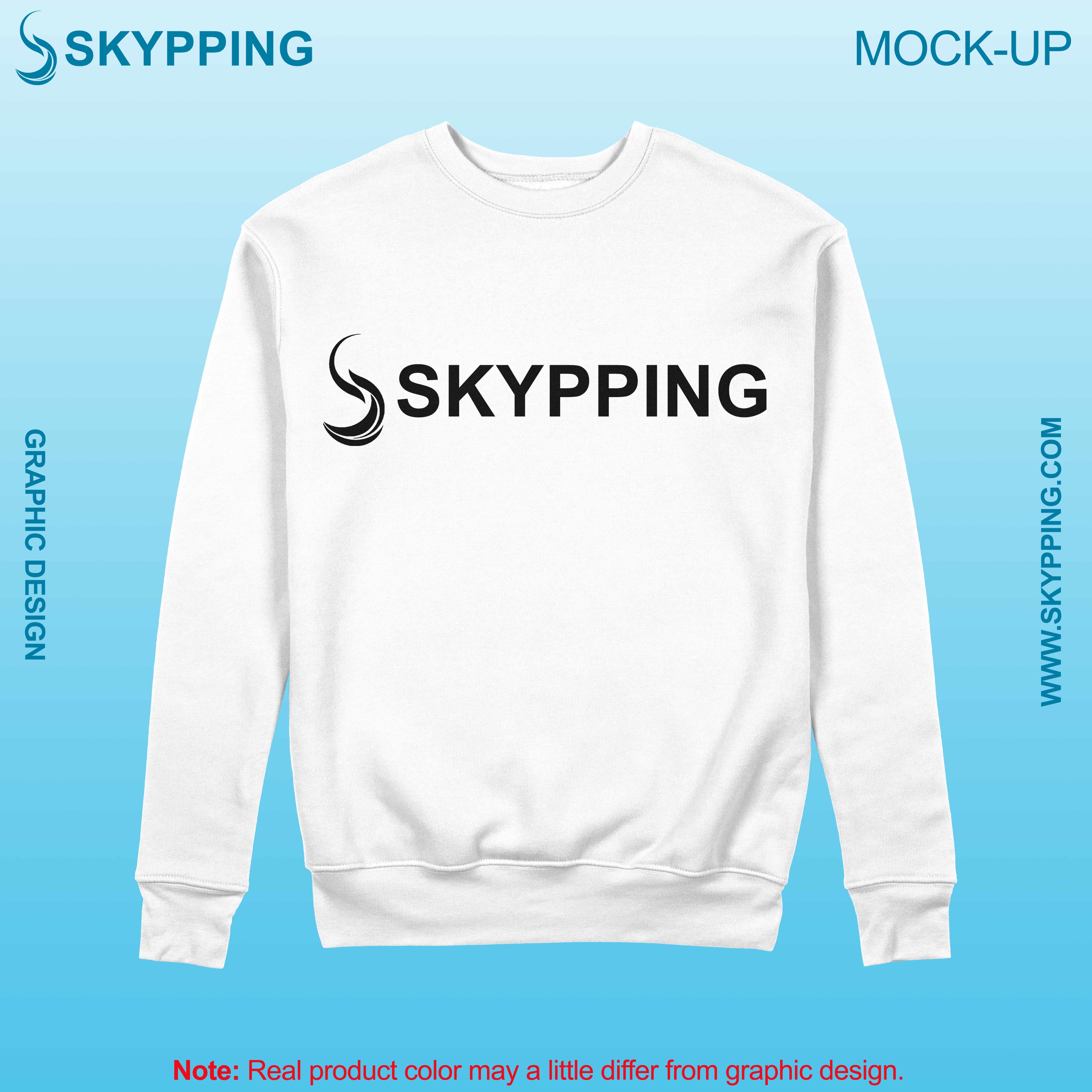 Sweatshirt with set-in style sleeve